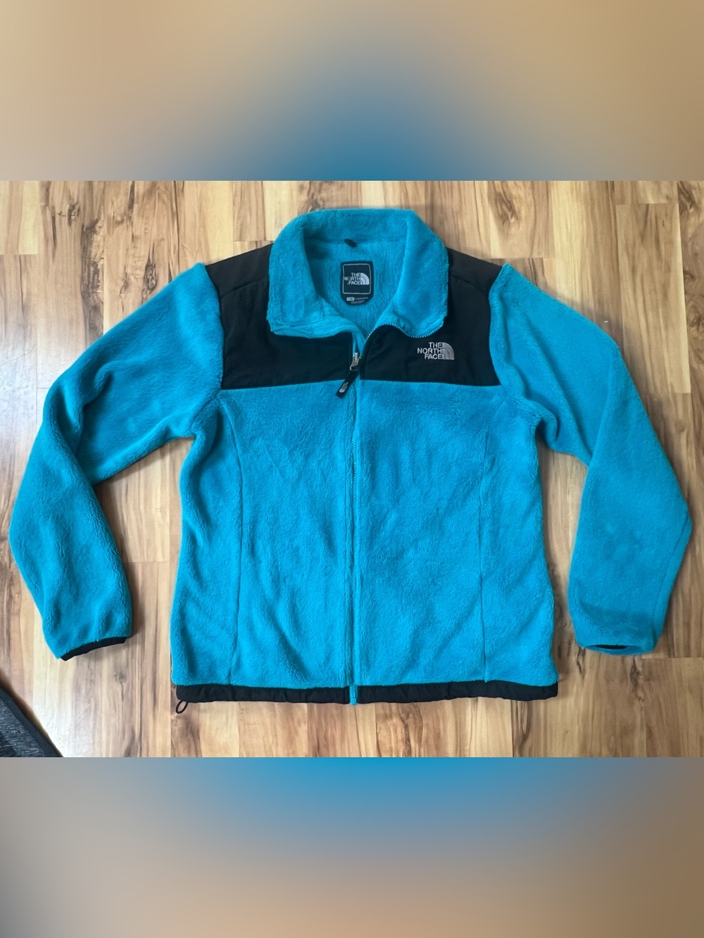 The North Face Denali Osito Turquoise and Black Fleece Jacket